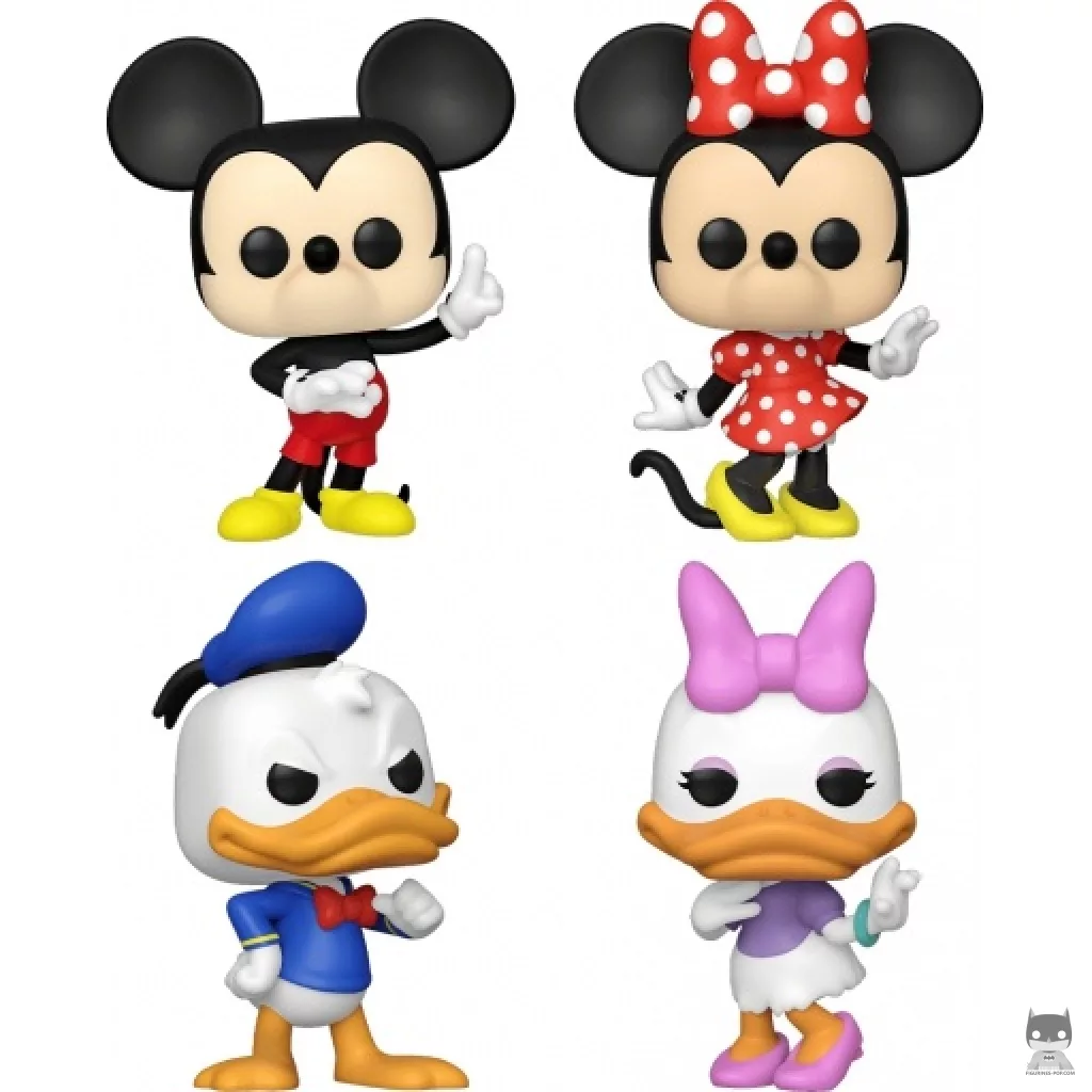 Figura Funko Pop! Mickey Mouse, Minnie Mouse, Pato Donald & Daisy (Mickey y sus amigos)