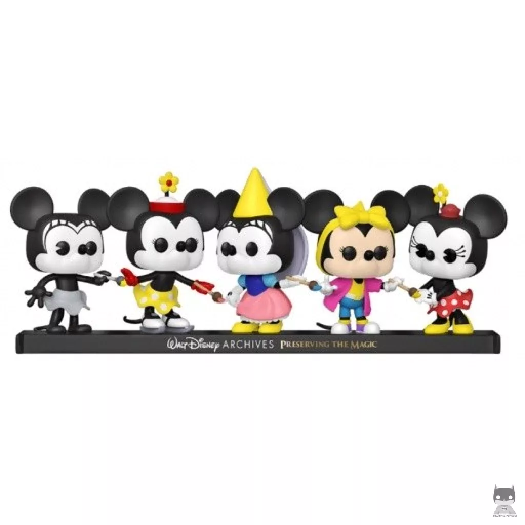 Figura Funko Pop! Minnie Plane Crazy, Minnie sobre hielo, Minnie princesa, Totally Minnie & Minnie Mouse (Mickey y sus amigos)
