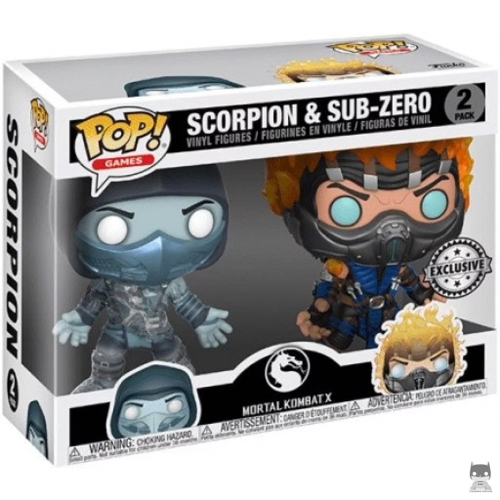Figura Funko Pop! Scorpion & Sub-Zero en su caja
