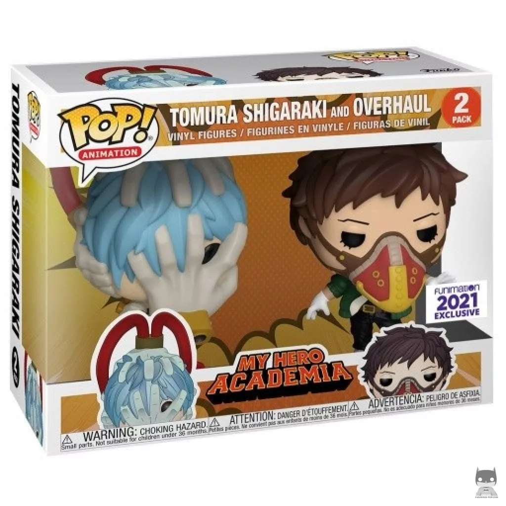 Figura Funko Pop! Tomura Shigaraki & Overhaul en su caja