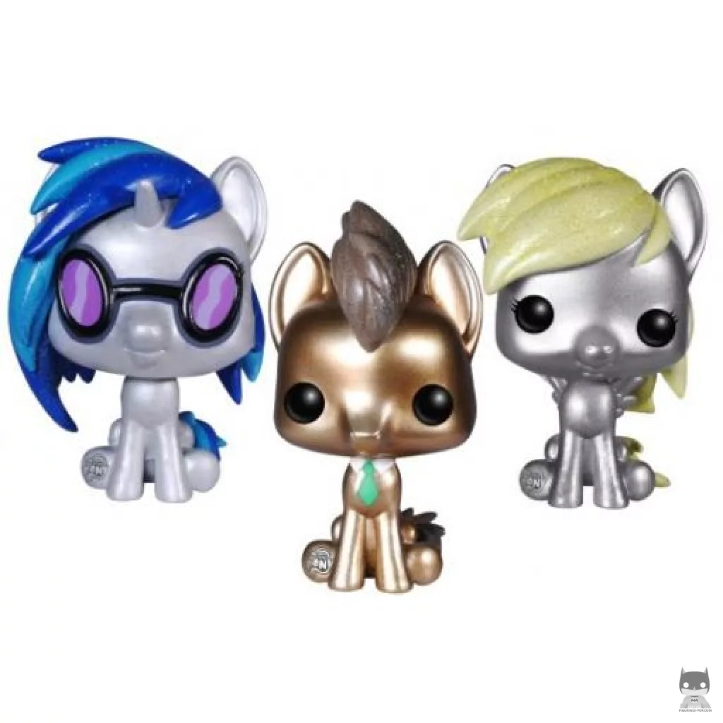 Figura Funko Pop! DJ Pon-3, Dr. Hooves & Derpy (My Little Pony)