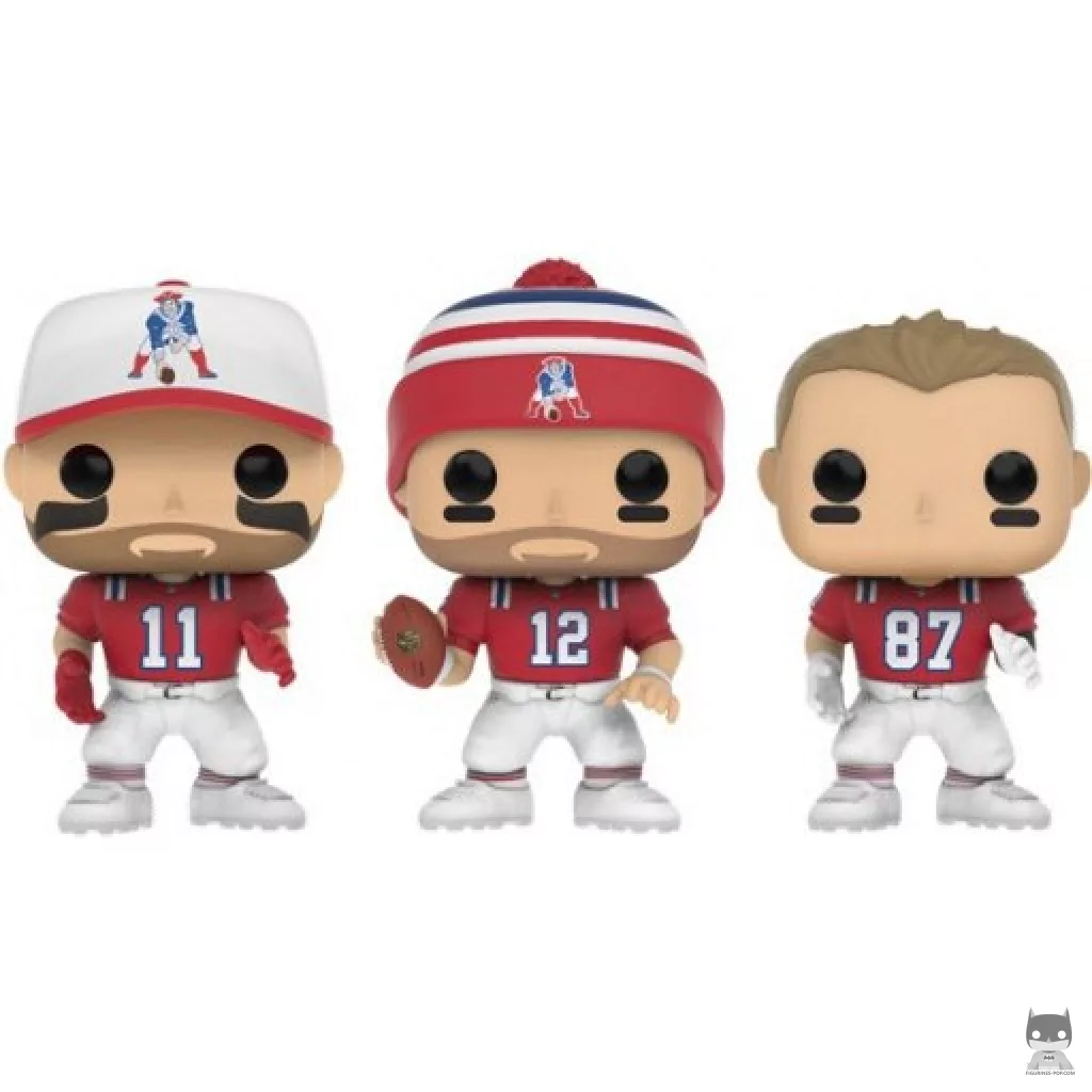 Figura Funko Pop! Patriots Brady, Gronk, Edelman (Retro) (NFL)