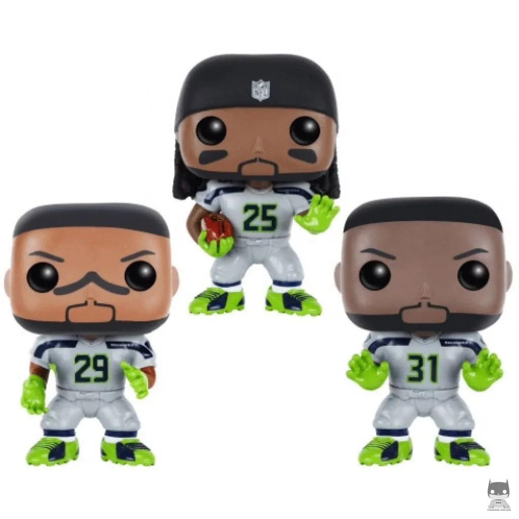 Figura Funko Pop! Seahawks Thomas, Sherman & Chancellor (NFL)