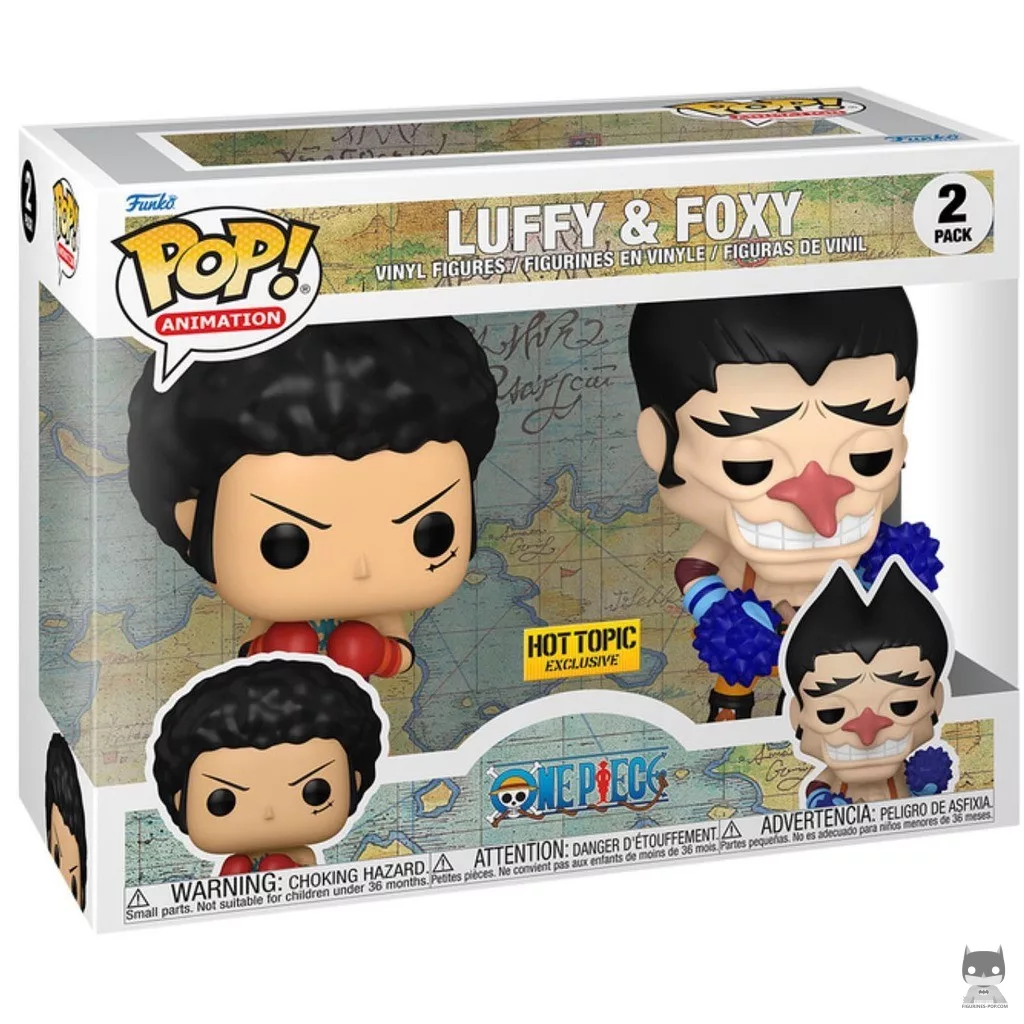 Figura Funko Pop! Luffy & Foxy en su caja