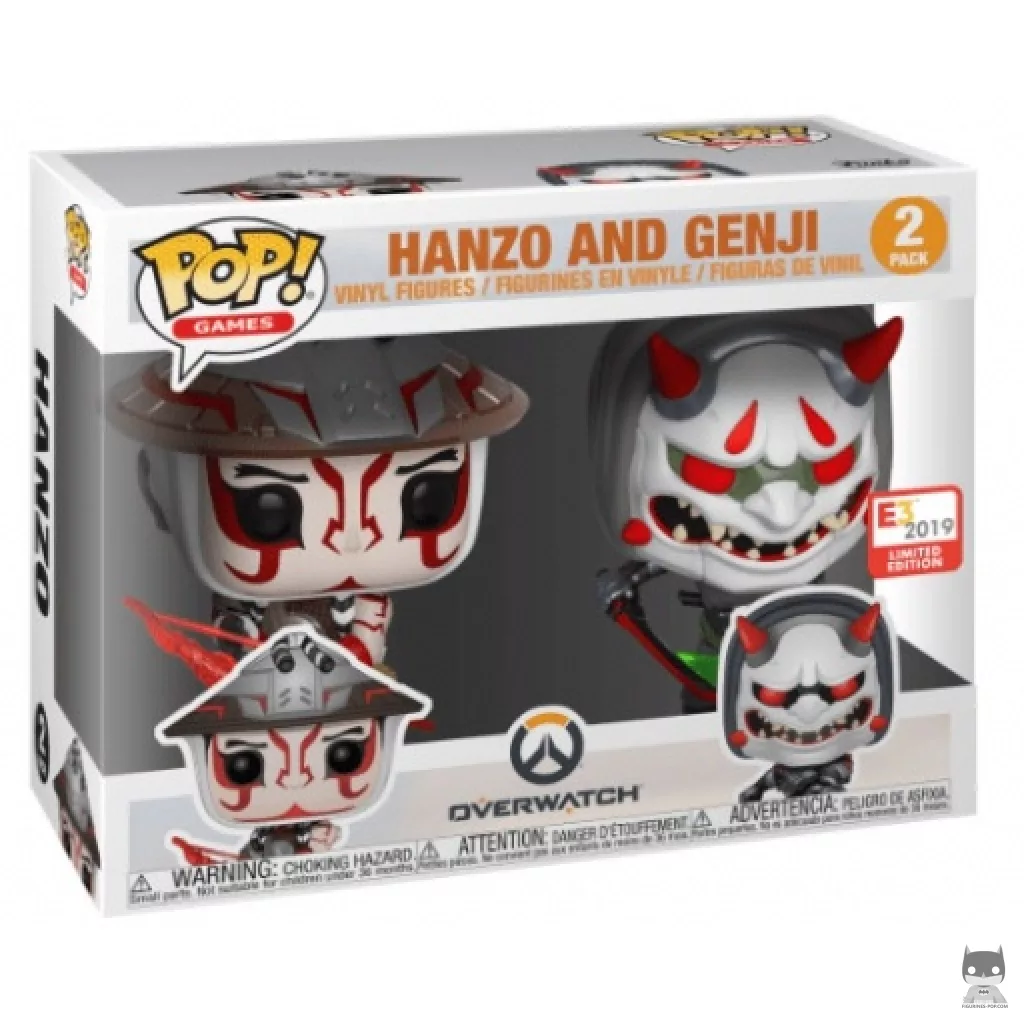Figura Funko Pop! Hanzo & Genji en su caja