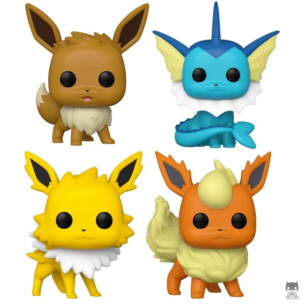 Figura Funko Pop! Eevee, Vaporeon, Jolteon & Flareon (Pokémon)