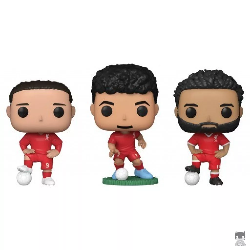 Figura Funko Pop! Darwin Núñez, Mohamed Salah & Luis Díaz (Liverpool) (Premier League (liga inglesa de fútbol))
