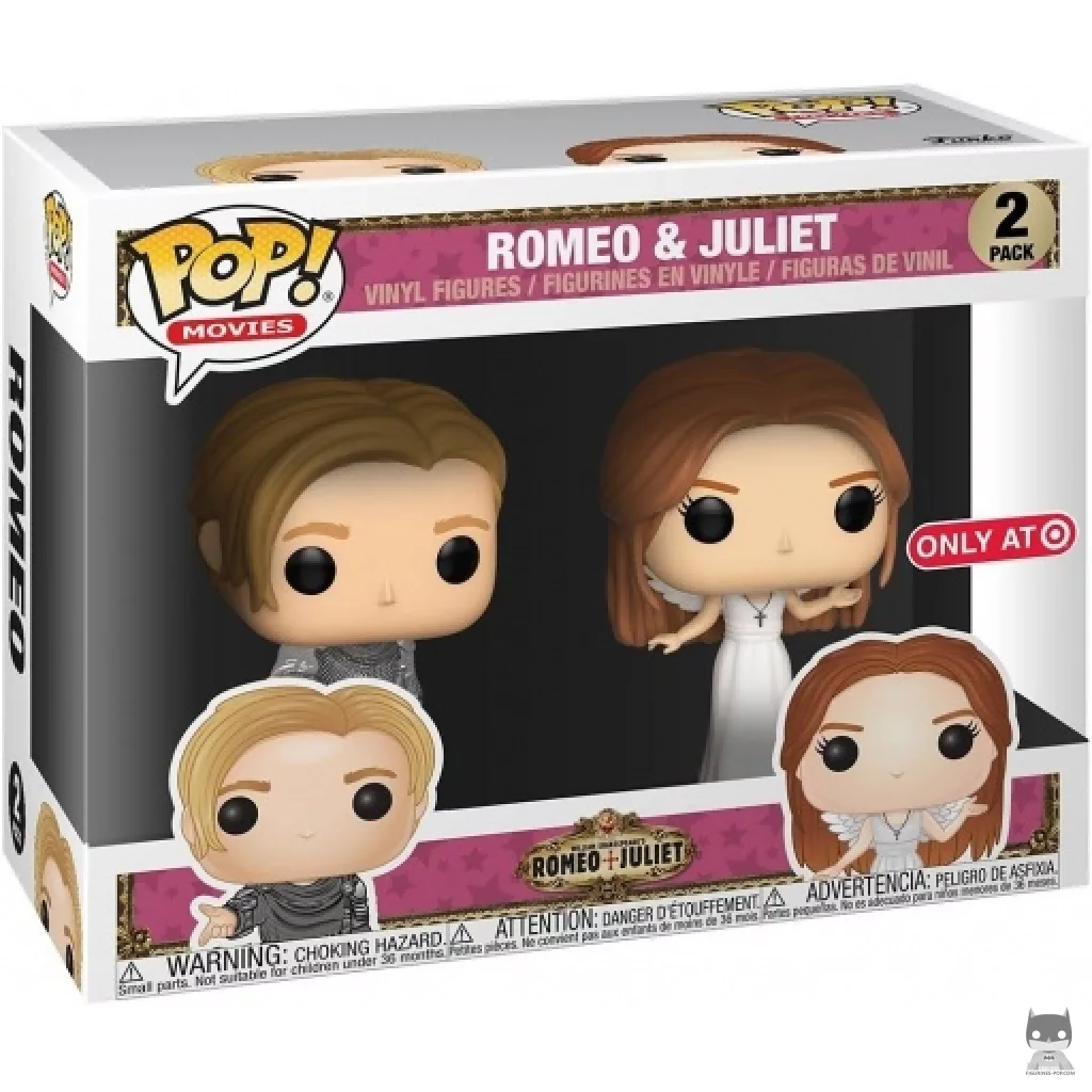 Figura Funko Pop! Romeo & Julieta en su caja