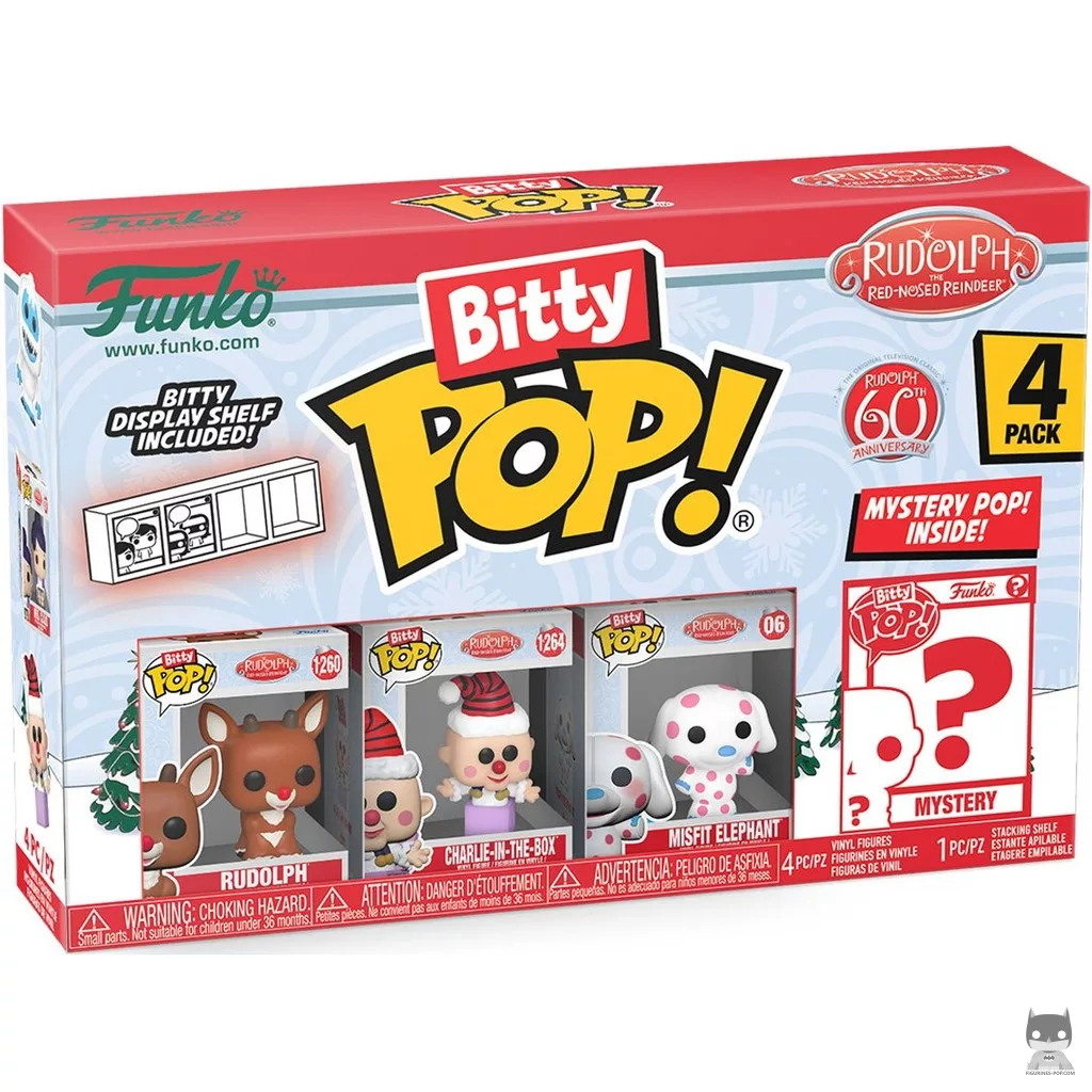 Figura Funko Pop! Rudolph, el reno de la nariz roja (Serie 3) en su caja