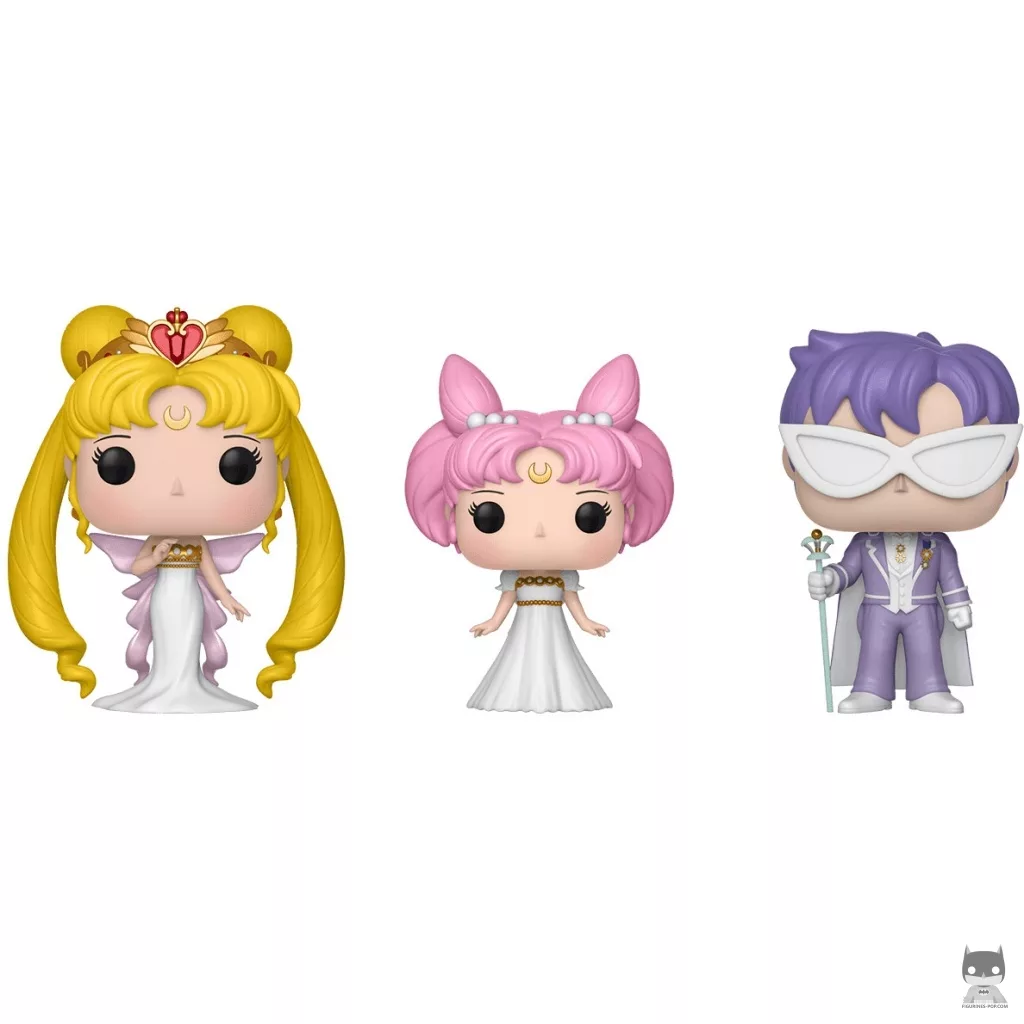 Figura Funko Pop! Neo Reina Serenity, Pequeña Dama & Rey Endymion (Sailor Moon)