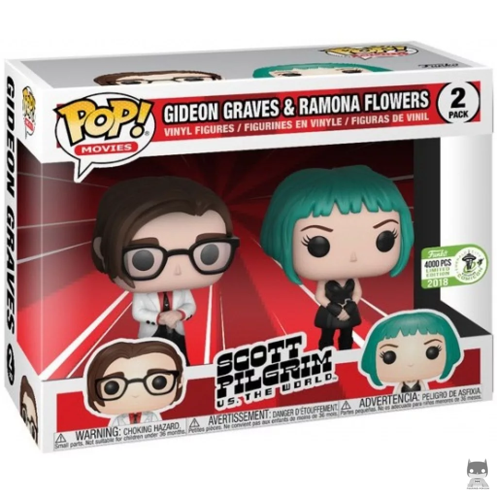 Figura Funko Pop! Gideon Graves & Ramona Flowers en su caja