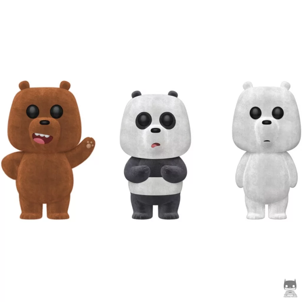 Figura Funko Pop! Pardo, Panda & Polar (Flocado) (Somos osos)