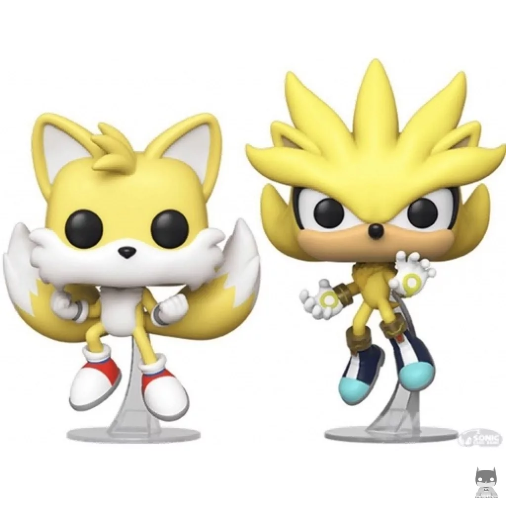 Figura Funko Pop! Super Tails & Super Silver (Sonic The Hedgehog)