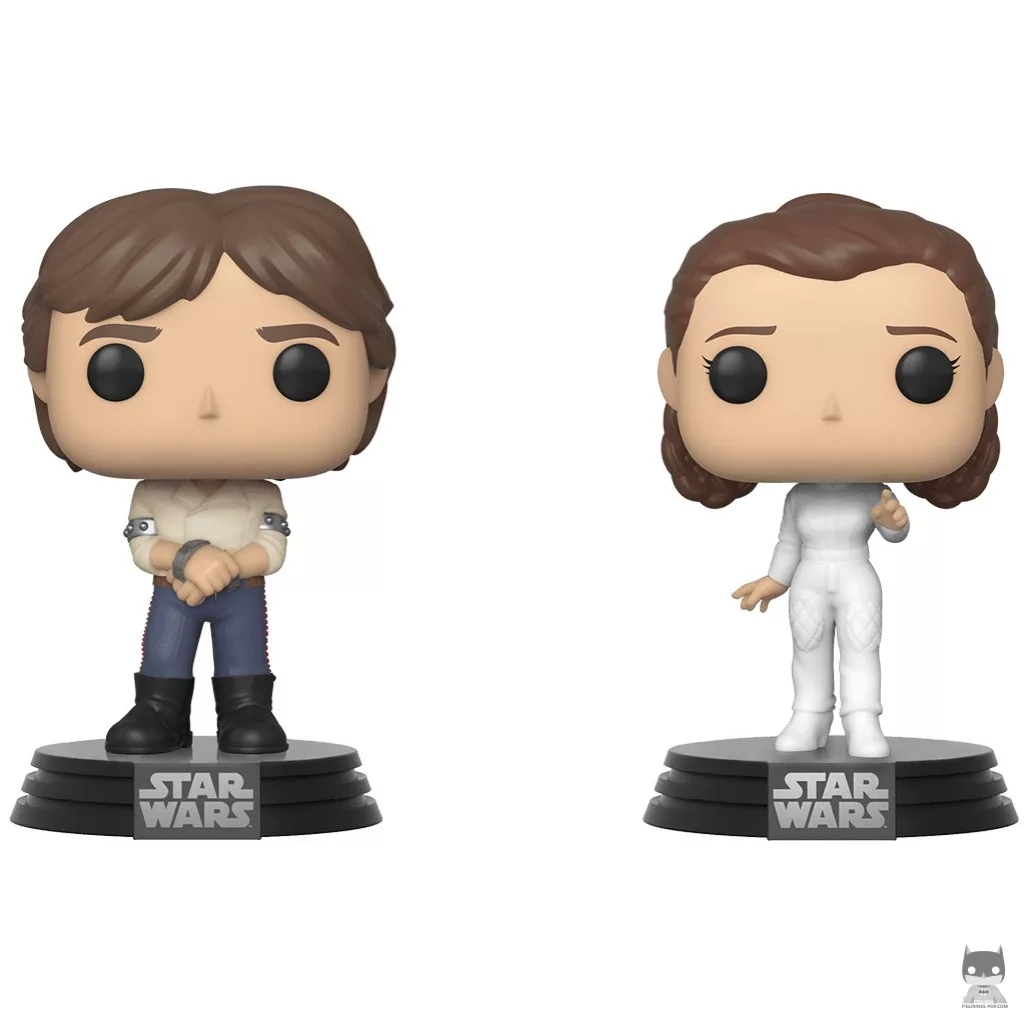 Figura Funko Pop! Han Solo & Princesa Leia (Star Wars: Episodio V, El imperio contraataca)