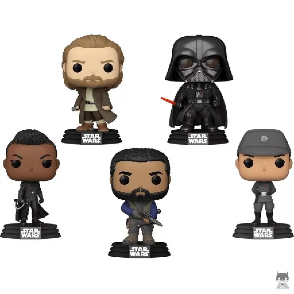 Figura Funko Pop! Obi-Wan Kenobi, Darth Vader, Kawlan Roken, Tala Durith & Reva (Tercera Hermana) (Star Wars: Obi-Wan Kenobi)