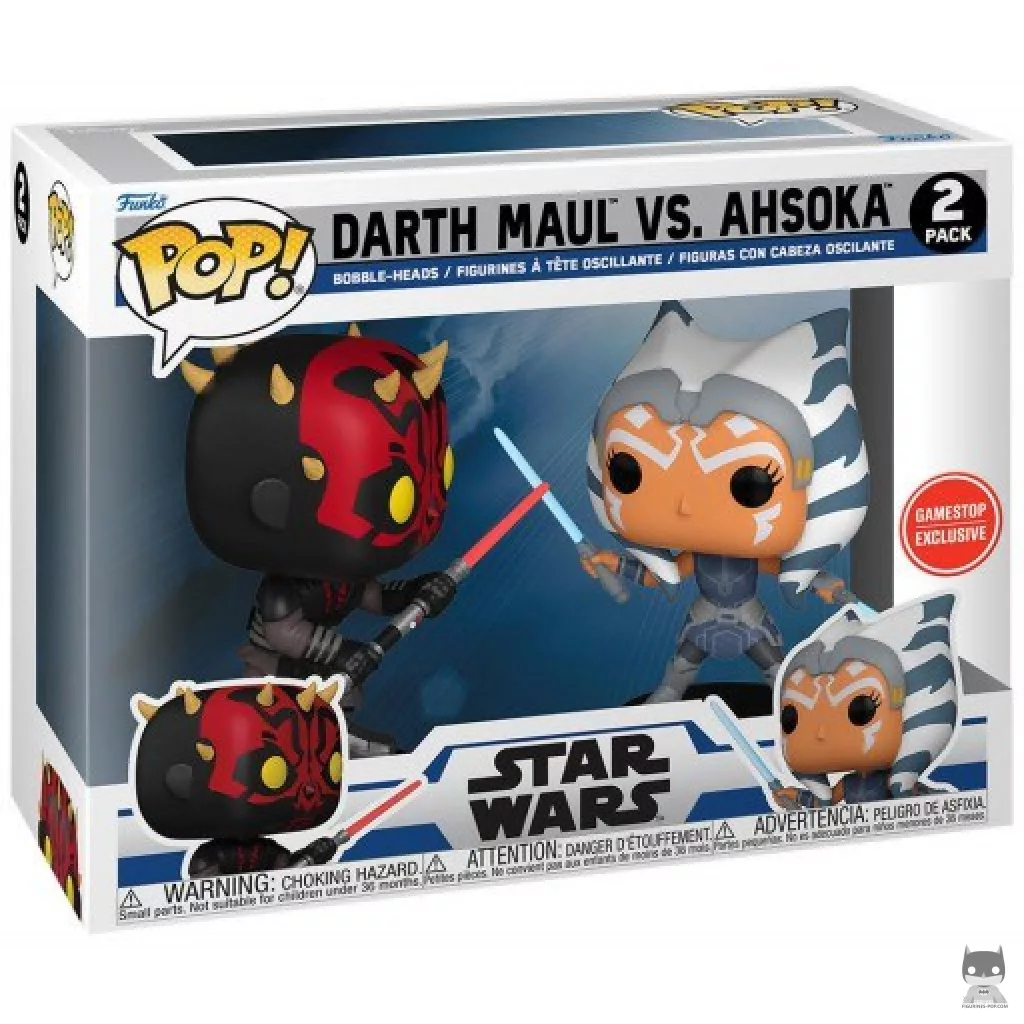 Figura Funko Pop! Darth Maul vs Ahsoka en su caja
