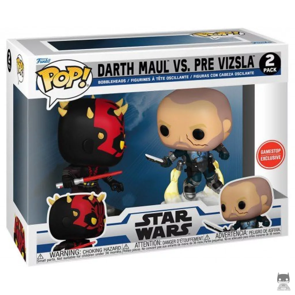 Figura Funko Pop! Darth Maul vs Pre Vizsla en su caja