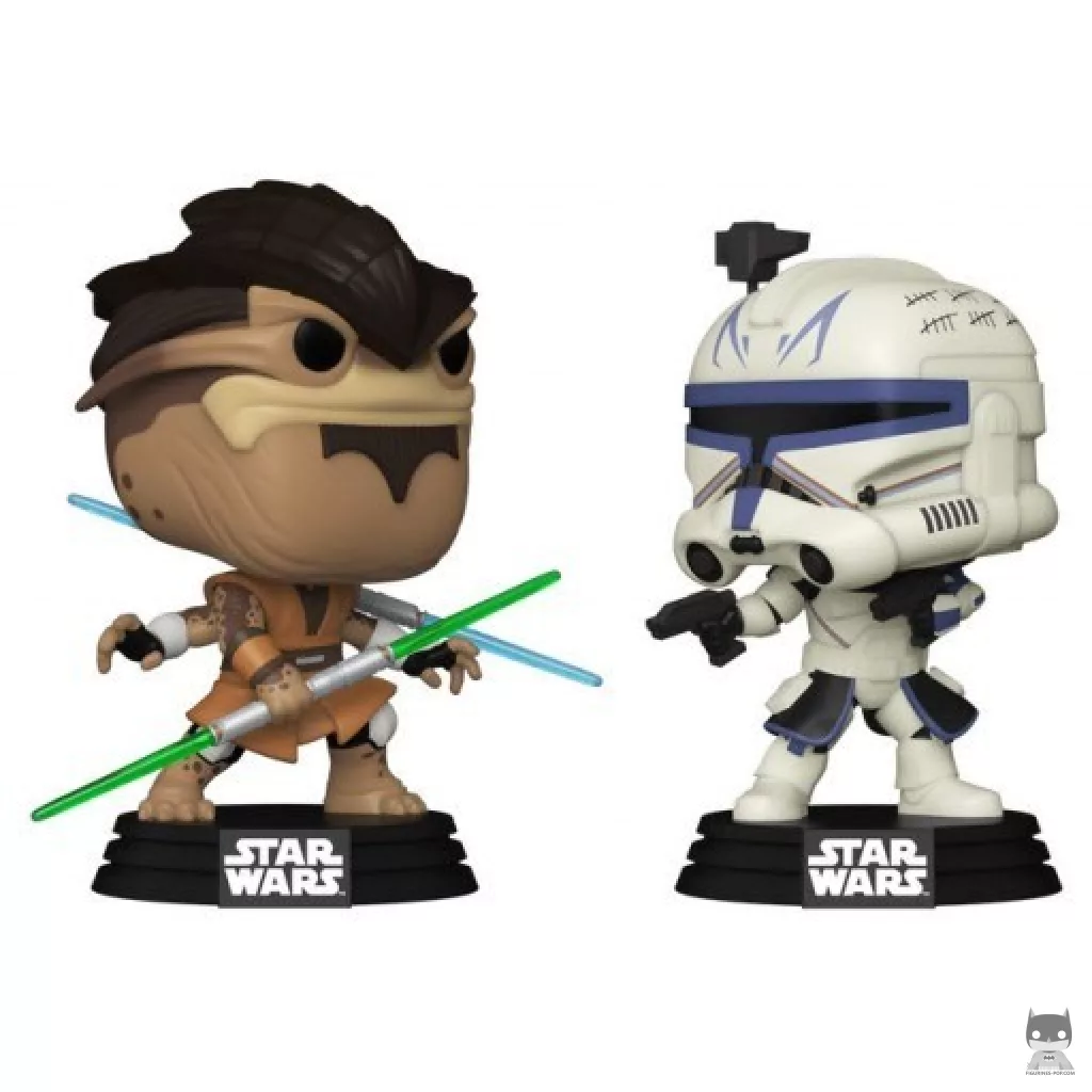 Figura Funko Pop! Pong Krell vs Capitán Rex (Star Wars: The Clone Wars)