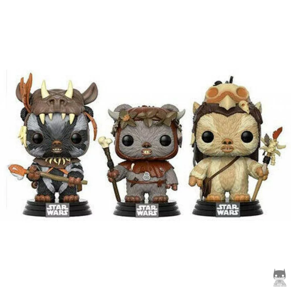 Figura Funko Pop! Teebo, Jefe Chirpa & Logray (Star Wars: The Clone Wars)