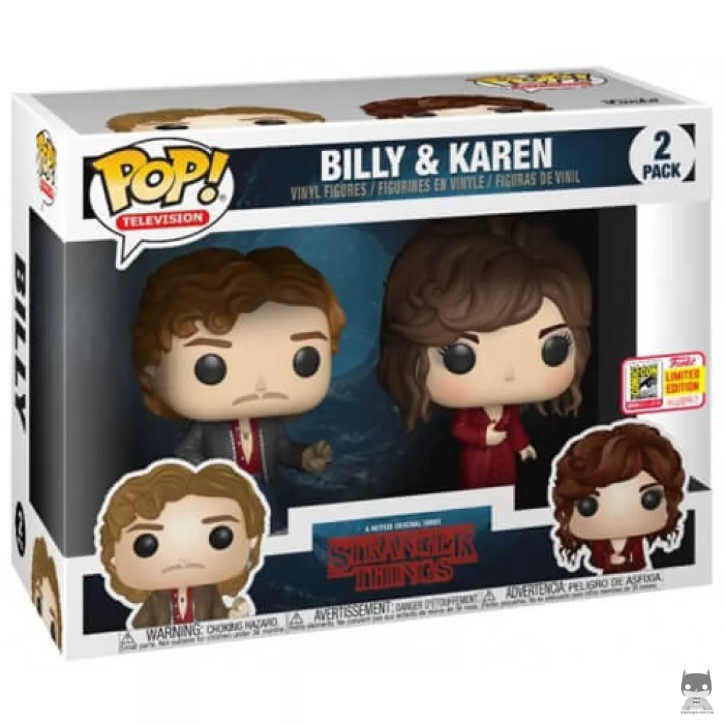 Figura Funko Pop! Billy & Karen (SDCC) en su caja