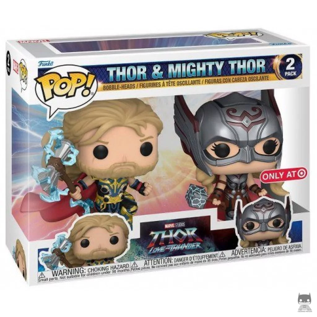 Figura Funko Pop! Thor & Poderosa Thor en su caja