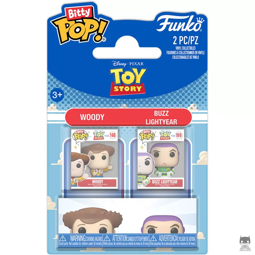 Figura Funko Pop! Woody & Buzz Lightyear en su caja