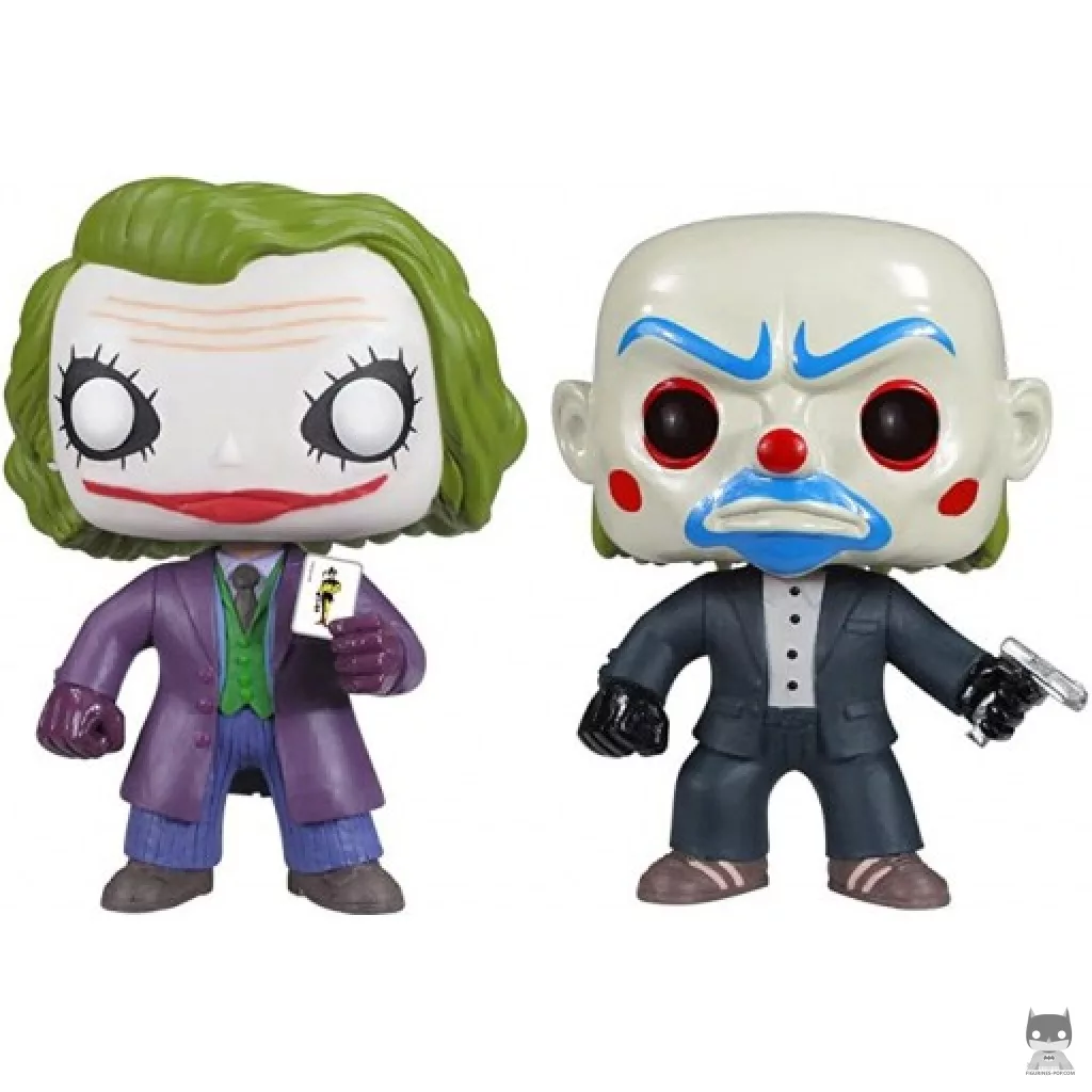 Figura Funko Pop! Joker & Joker atracador de bancos (Brilla en la oscuridad) (Trilogía de El caballero oscuro)