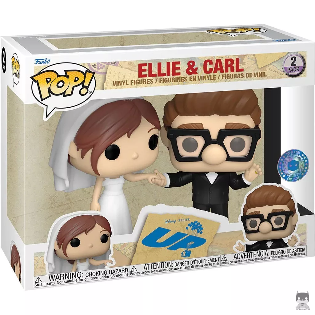 Figura Funko Pop! Boda de Ellie & Carl en su caja