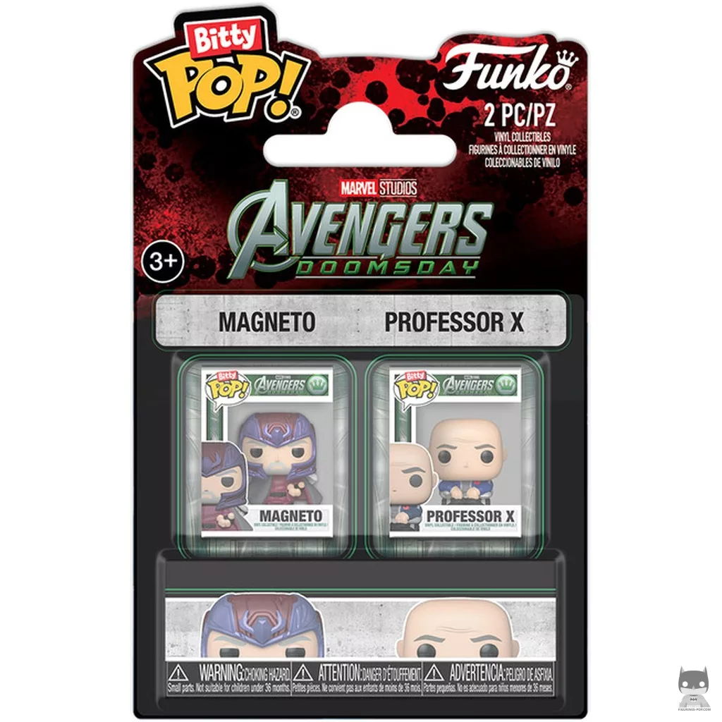 Figura Funko Pop! Magneto & Profesor X en su caja