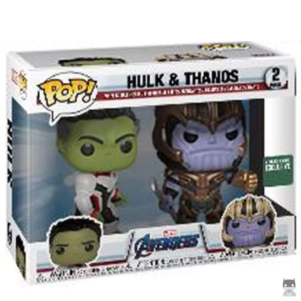 Figura Funko Pop! Hulk & Thanos en su caja