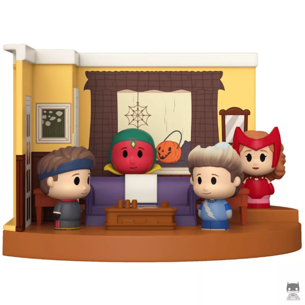 Figura Funko Pop! Años 2000 - Wanda y Visión con Billy y Tommy (WandaVision)