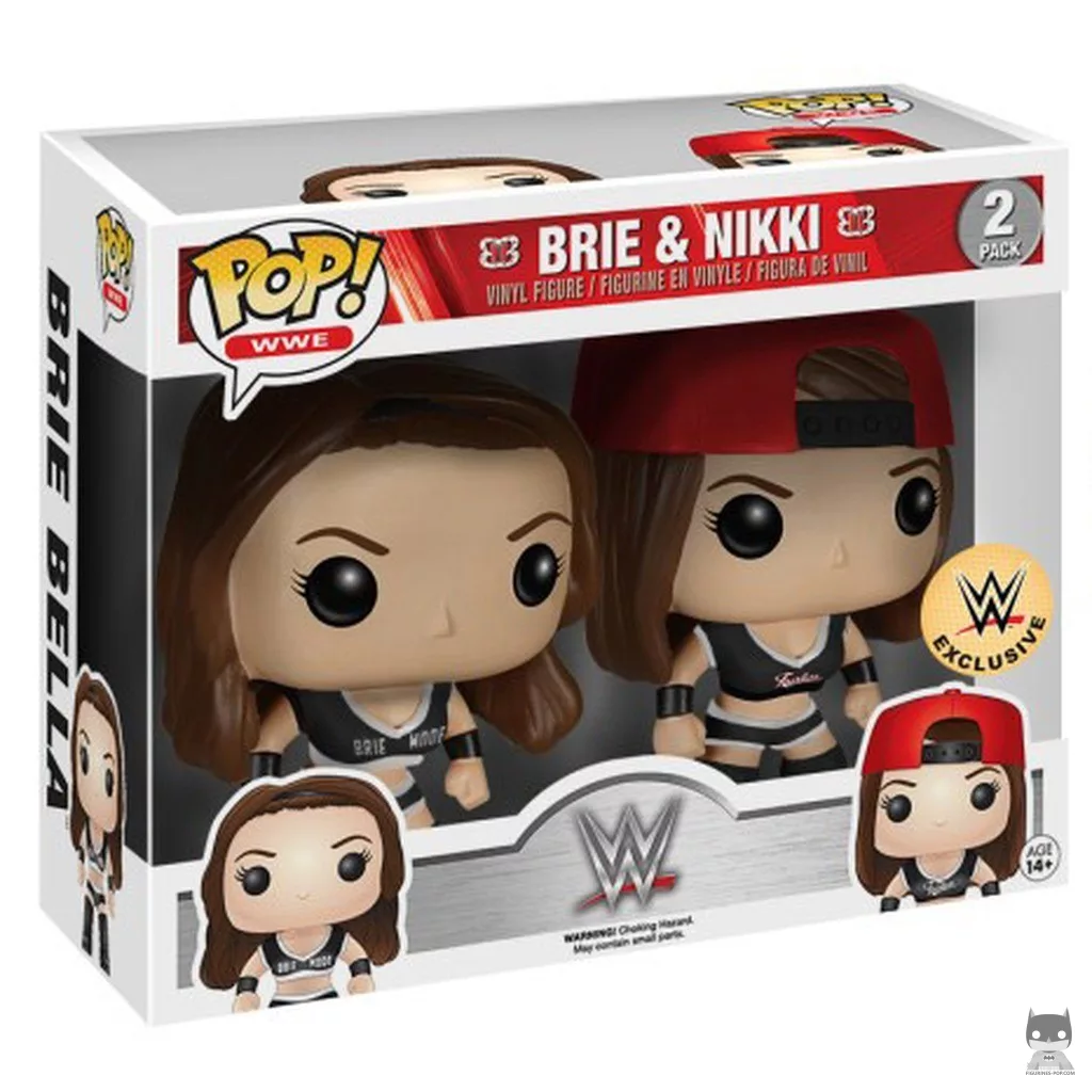 Figura Funko Pop! Brie & Nikki Bella en su caja