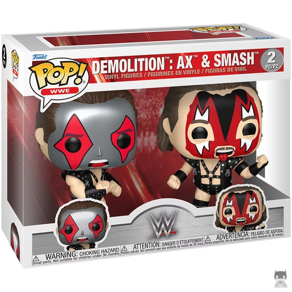 Figura Funko Pop! Demolition: Ax & Smash en su caja