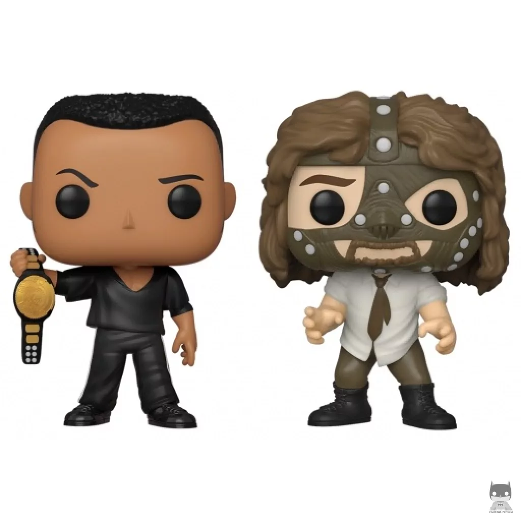 Figura Funko Pop! The Rock vs. Mankind (Metalizado) (WWE)