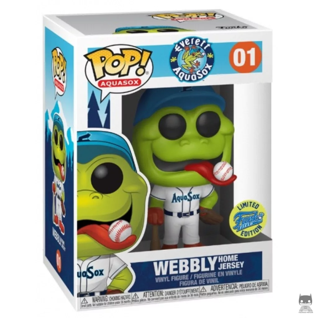 Figura Funko Pop! Webbly camiseta local en su caja