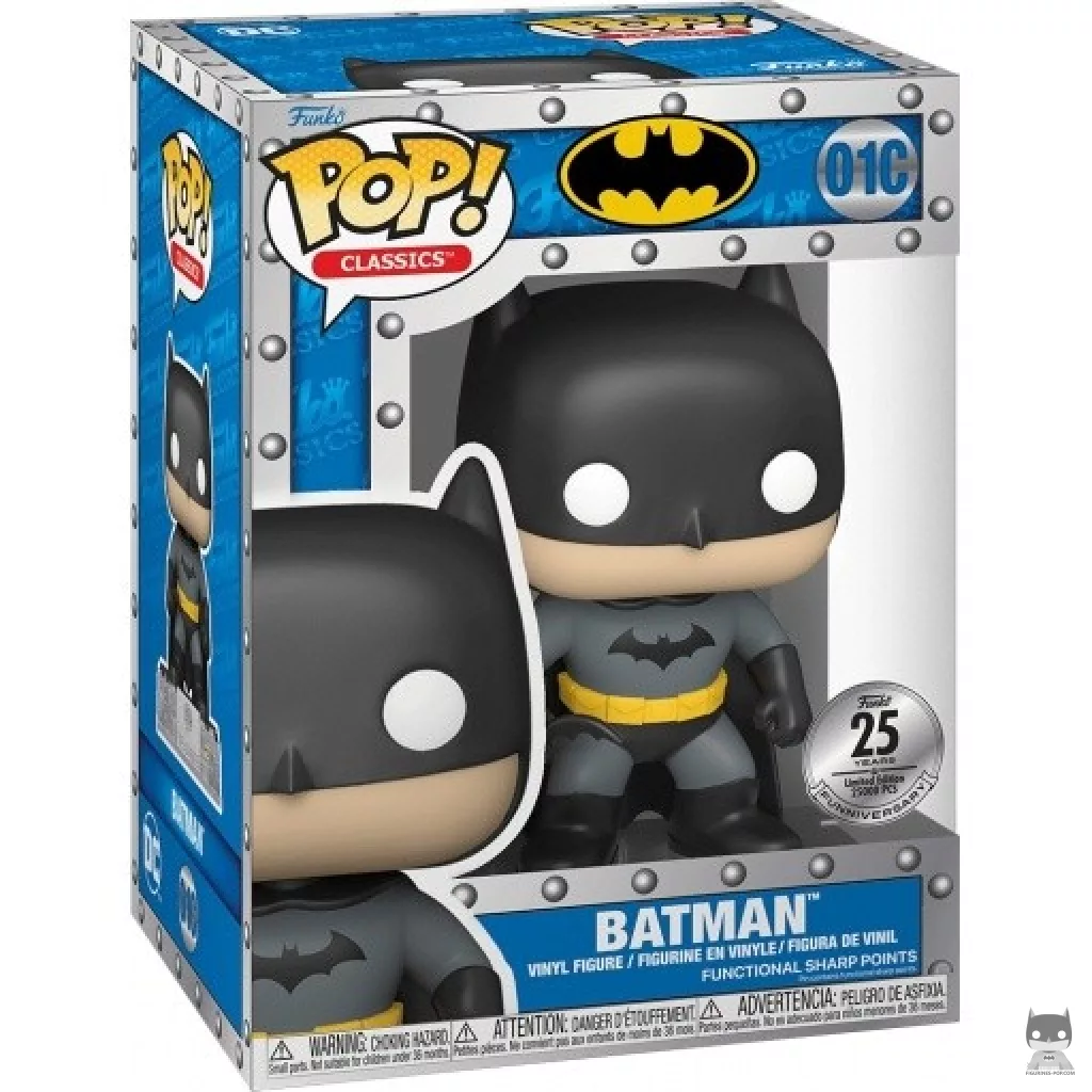 Figura Funko Pop! Batman (Especial 25 años) en su caja