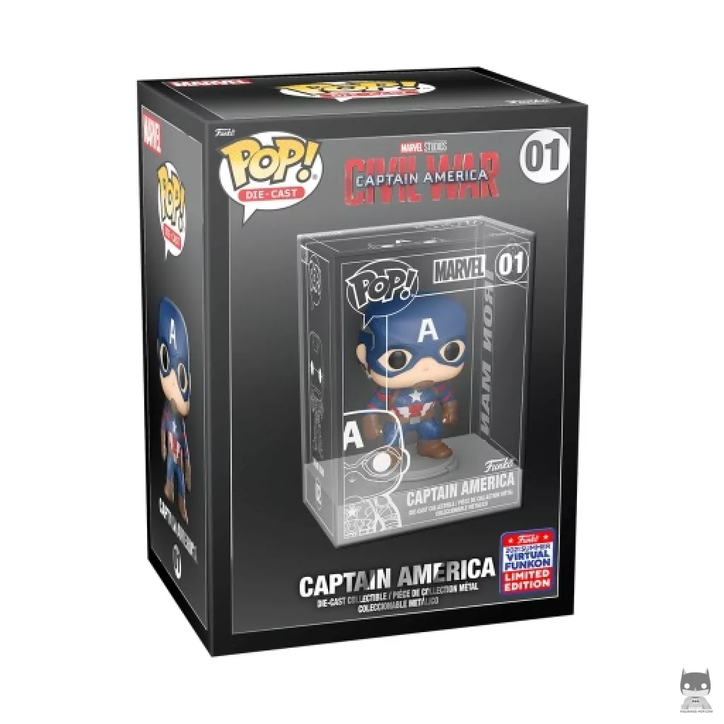 Figura Funko Pop! Capitán América en su caja