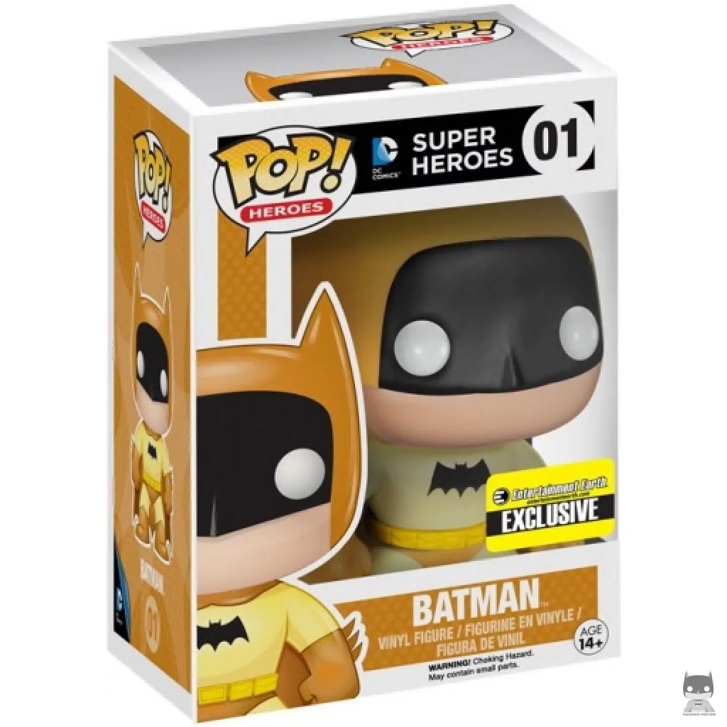 Figura Funko Pop! Batman (Amarillo) en su caja