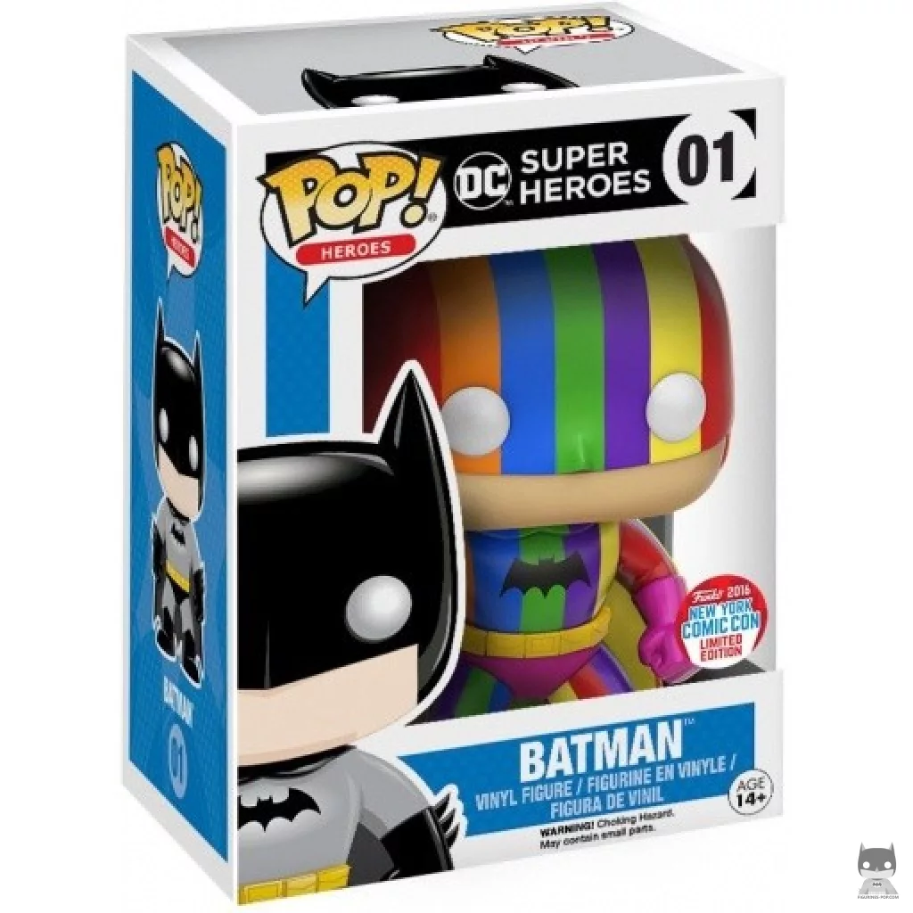 Figura Funko Pop! Batman (Arcoíris) en su caja