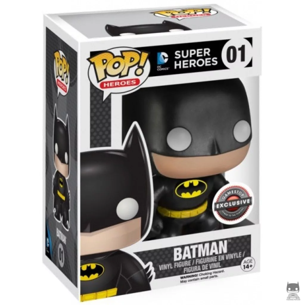 Figura Funko Pop! Batman (Negro) en su caja