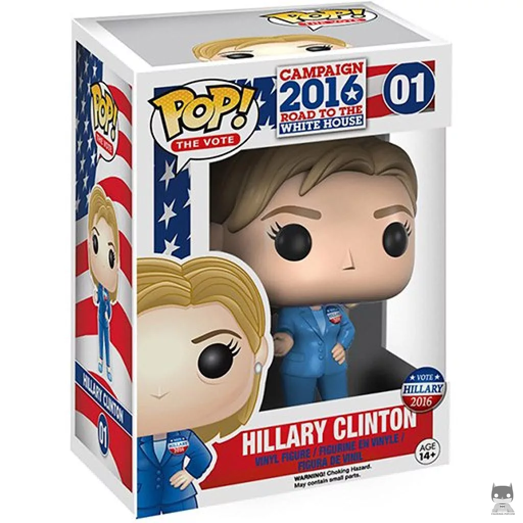 Figura Funko Pop! Hillary Clinton en su caja