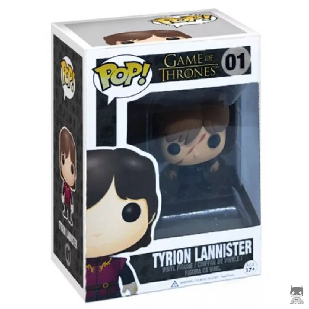 Figura Funko Pop! Tyrion Lannister (Con cicatriz) en su caja