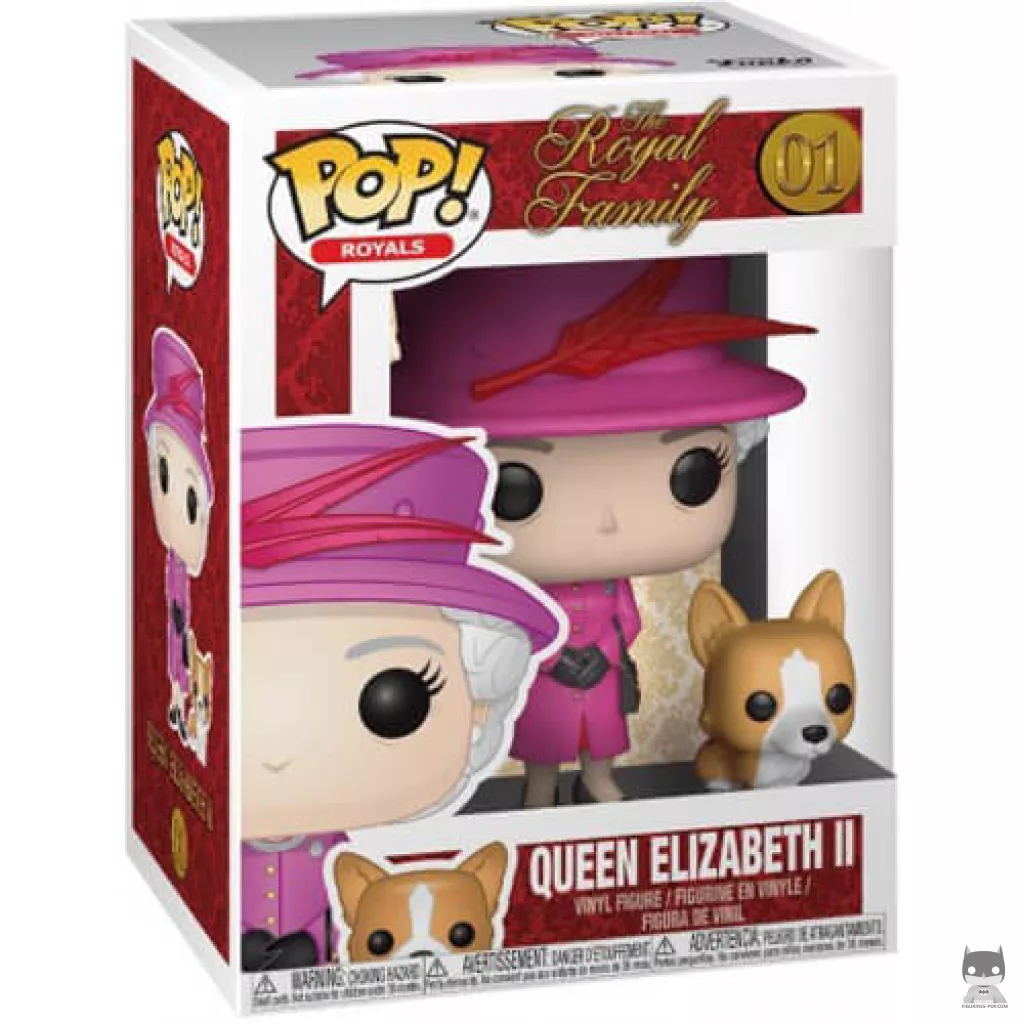 Figura Funko Pop! Reina Isabel II en su caja