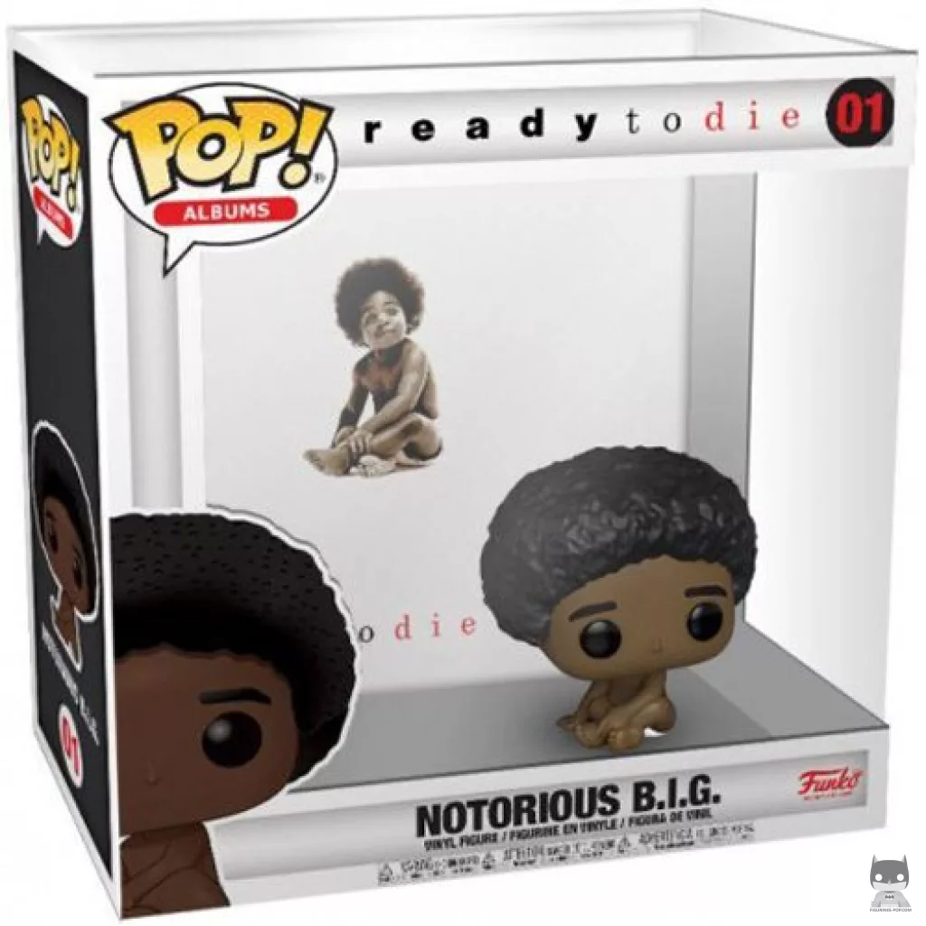 Figura Funko Pop! Notorious B.I.G: Ready to Die en su caja