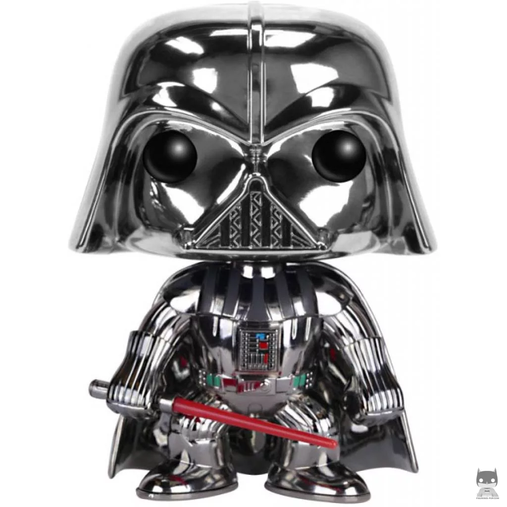 Figura Funko Pop! Darth Vader (Cromado) (Star Wars: Episodio I, La amenaza fantasma)