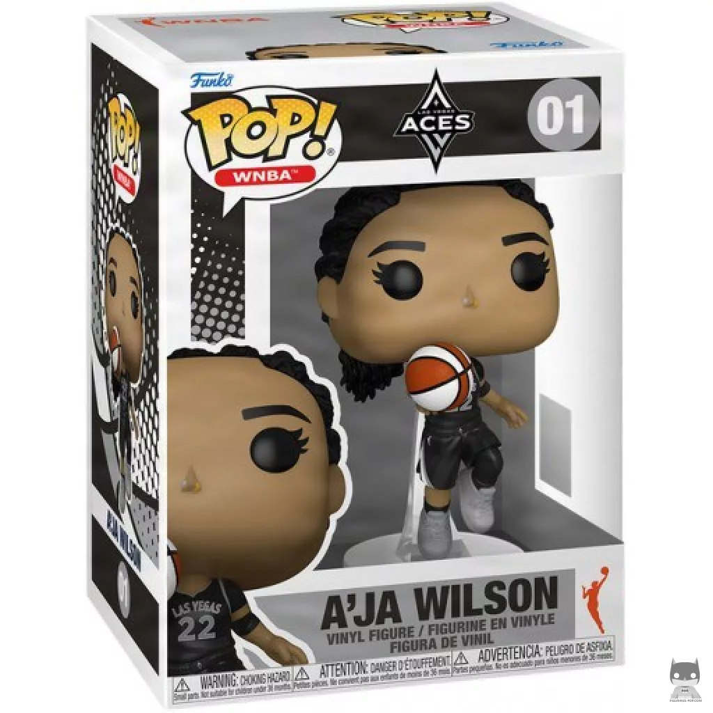 Figura Funko Pop! A’Ja Wilson en su caja
