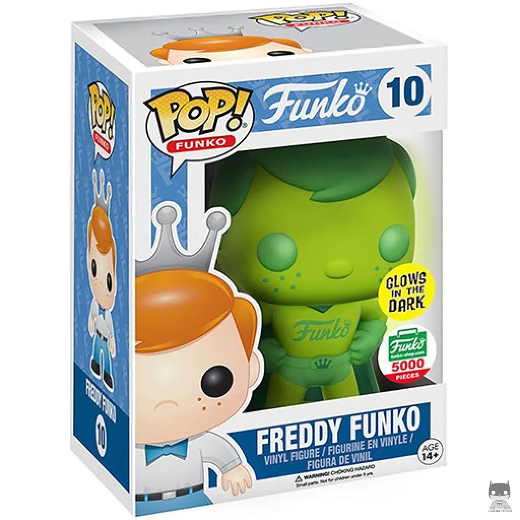 Figura Funko Pop! Freddy Funko (Verde) en su caja