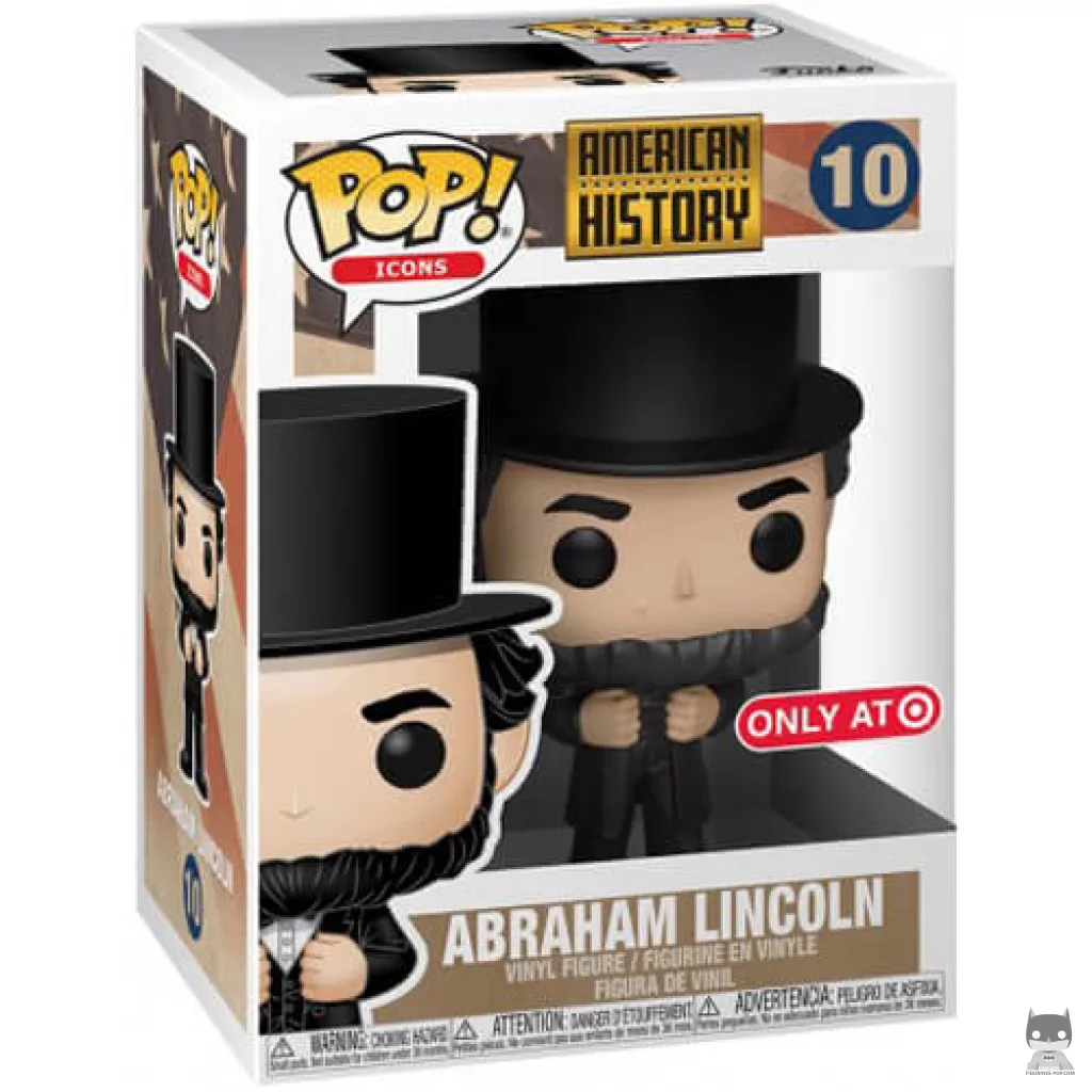 Figura Funko Pop! Abraham Lincoln en su caja
