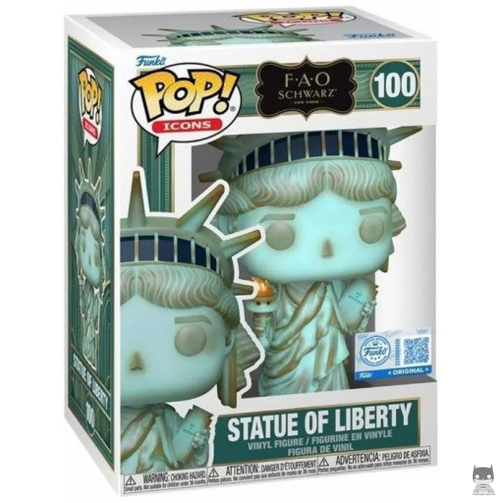 Figura Funko Pop! Estatua de la Libertad en su caja