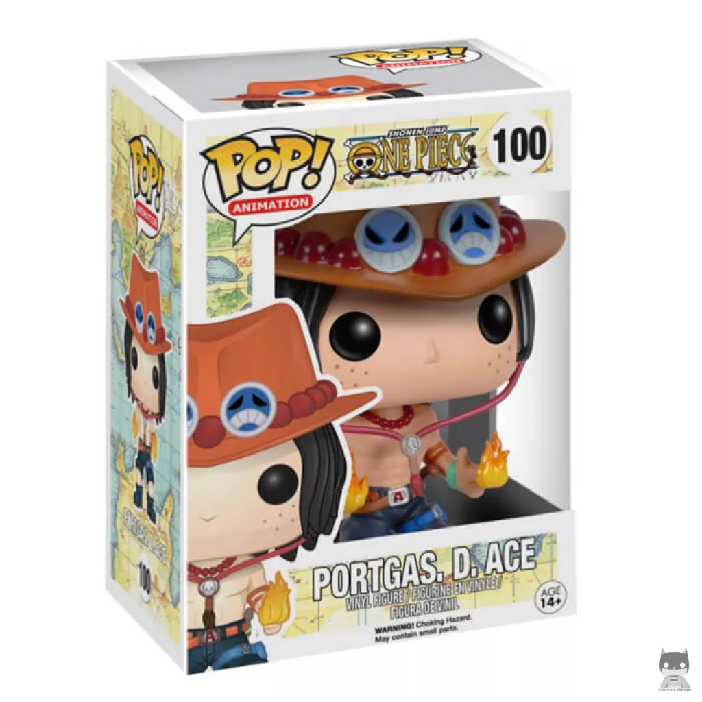 Figura Funko Pop! Portgas D. Ace en su caja